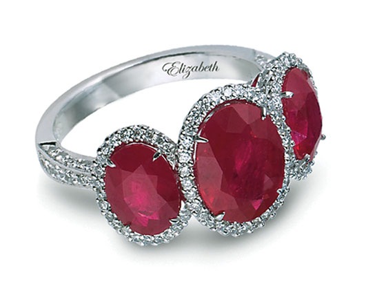 Diamond and ruby engagement ring Diamond and ruby engagement ring
