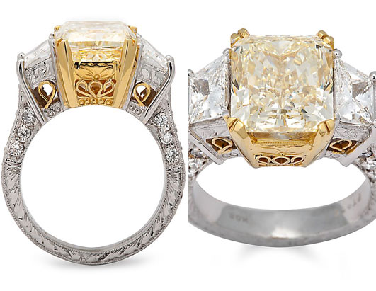 Yellow diamond engagement ring Yellow diamond engagement ring