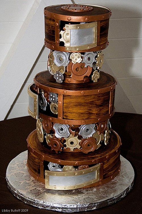 steampunk-wedding-cake