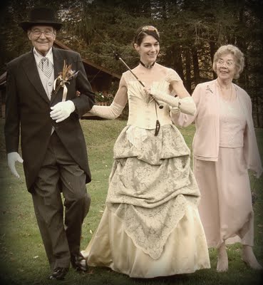  some beautiful photos of an entire steampunk wedding