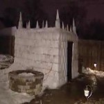Couple Gets Engaged in Snow Castle