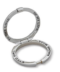 Wedding ring with messages