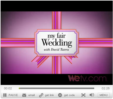  the premiere episode of WEtv's My Fair Wedding on Sunday