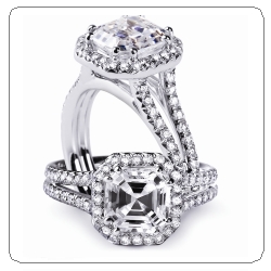 albert malky engagement ring asscher