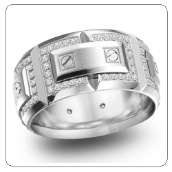 crown ring man wedding band