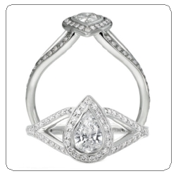 ritani engagement ring pear