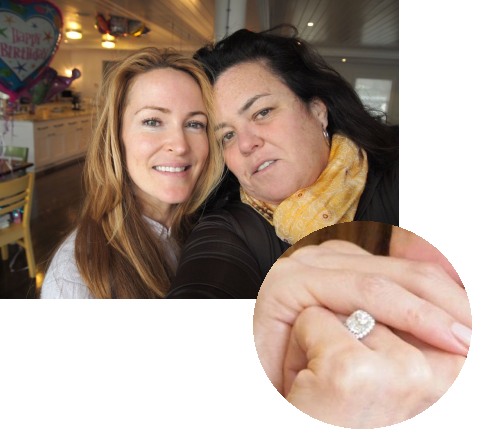 rosie o'donnell engagement ring