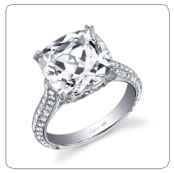 sylvie cushion engagement ring