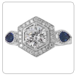 timeless designs color engagement ring