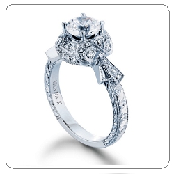 vanna k bow vintage engagement ring