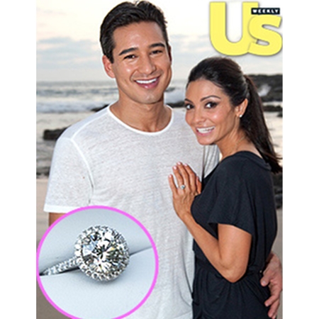 Mario Lopez & Courtney Mazza engagement ring