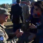 Returning Soldier Wastes No Time