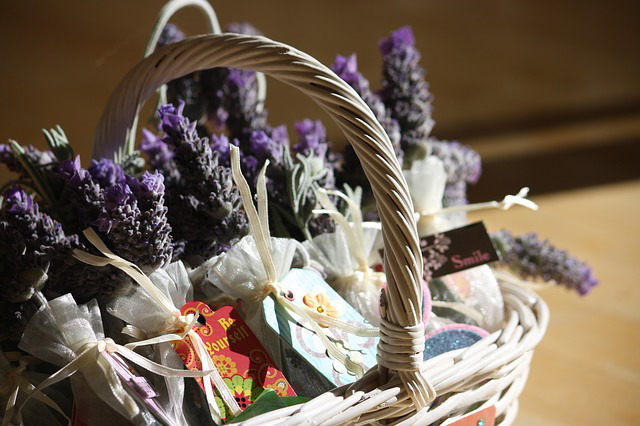 spring proposal basket easter