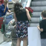 Airplane Passengers Help Soldier Propose