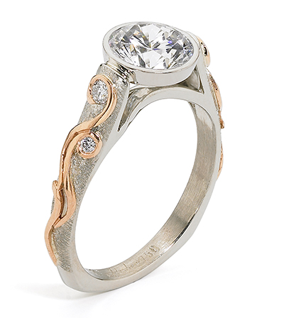 Alishan two-tone engagement ring 1