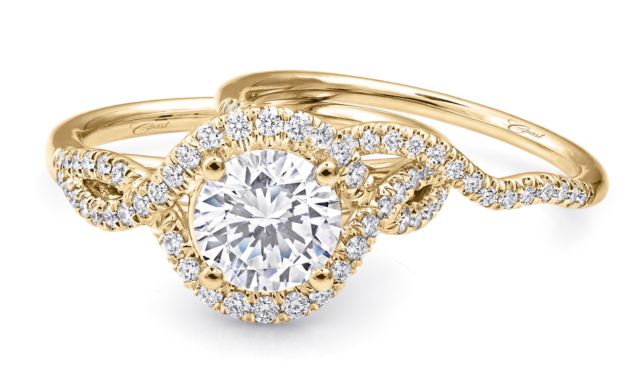 Coast Diamond yellow engagement ring