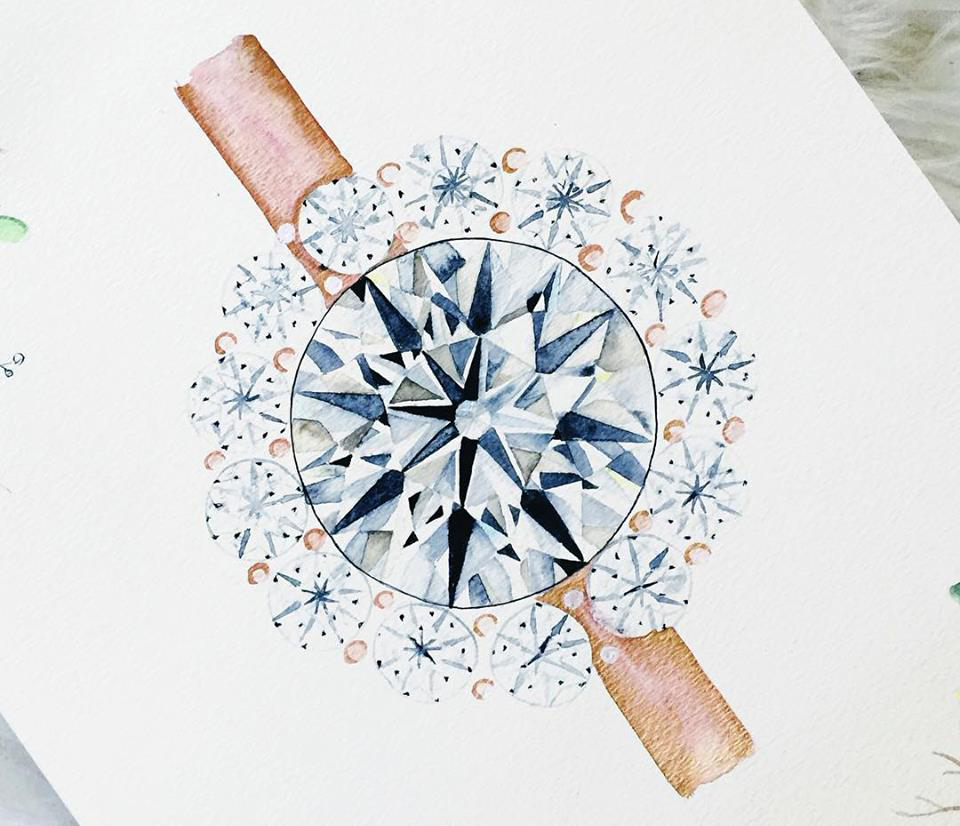 engagement ring painting 1