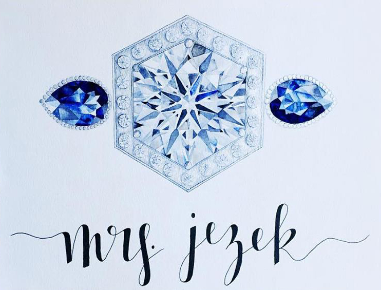 engagement ring painting 2