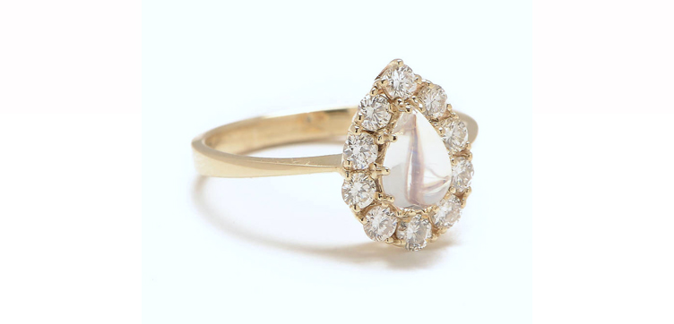 moonstone engagement ring gemini ring