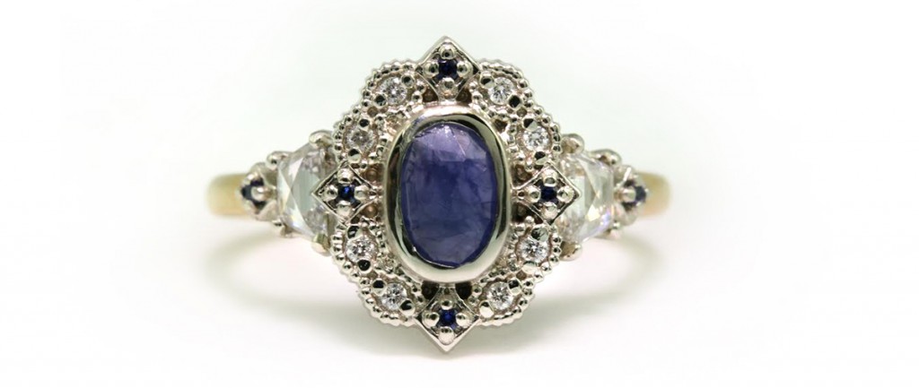 megan thorne sapphire engagement ring