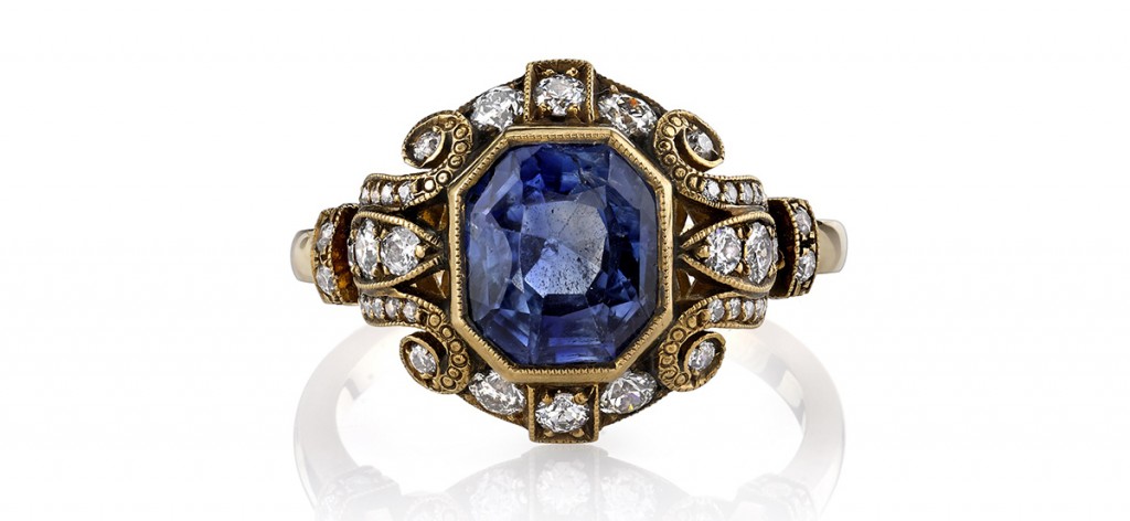 singlestone sapphire engagement ring