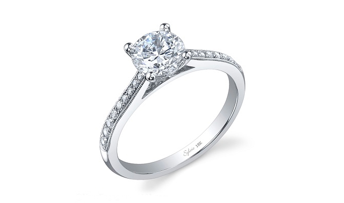 sylvie collection engagement ring solitaire