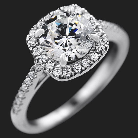 Luxe Accented Engagement Ring