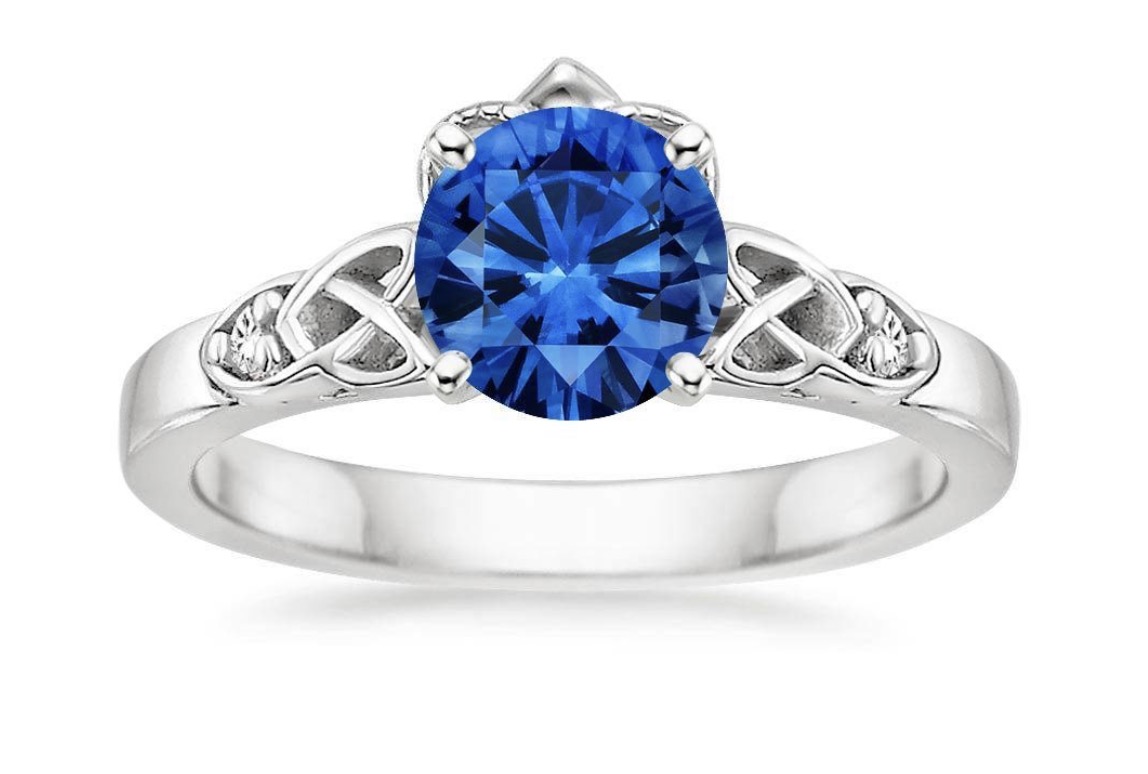 Claddagh ring sapphire