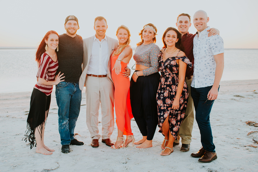 beach proposal family