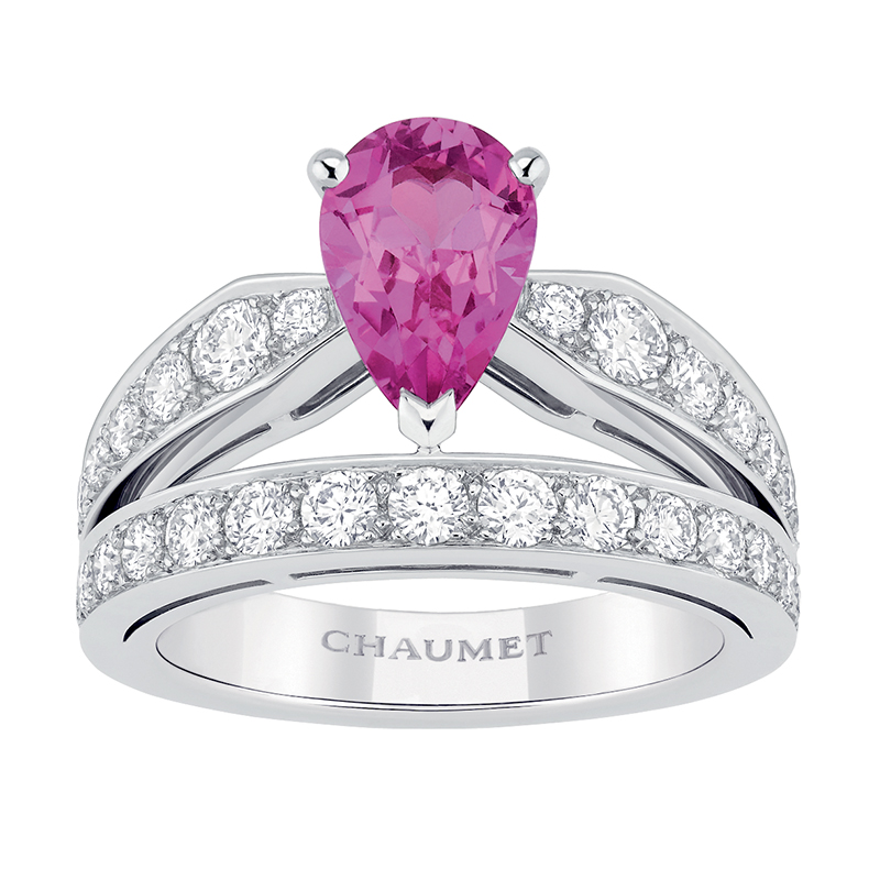 pink chaumet engagement ring