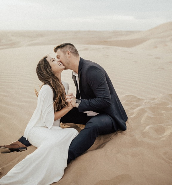 amazing beach proposal sand