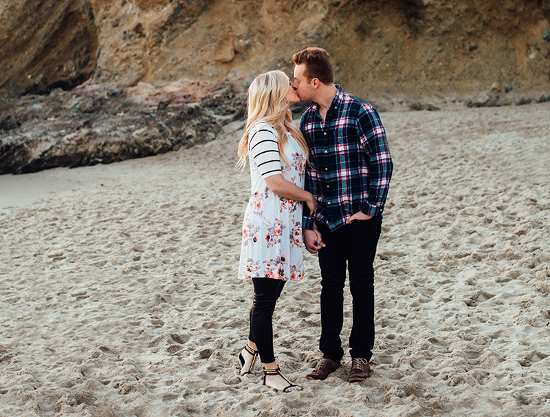 beach love engagement ring love