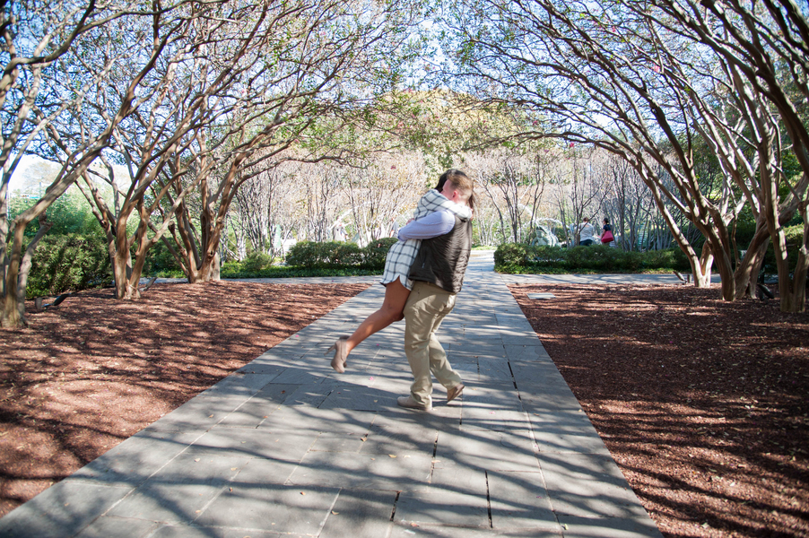 park spring proposal happy