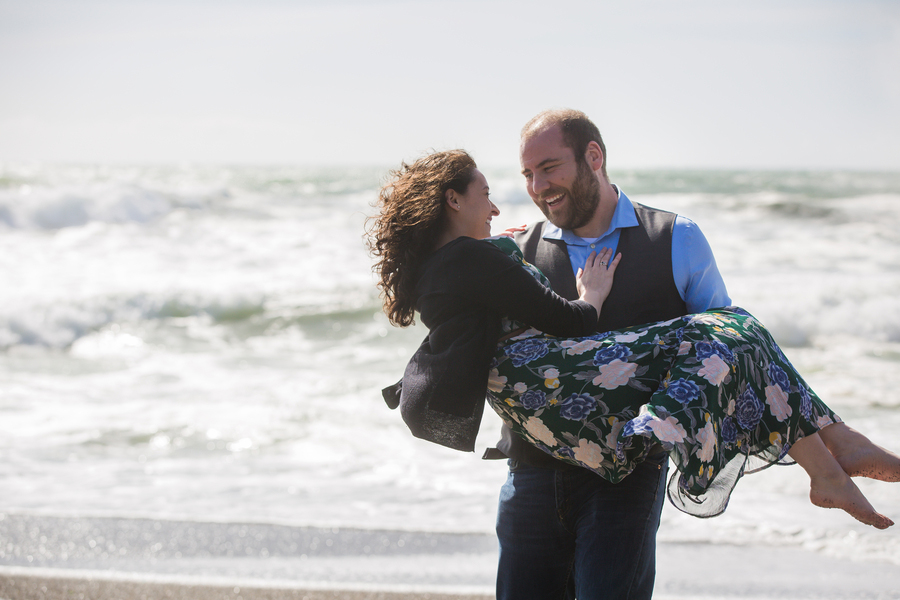 real proposal beach love love