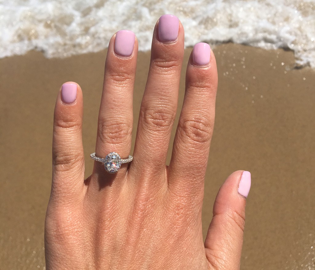 beach engagement ring