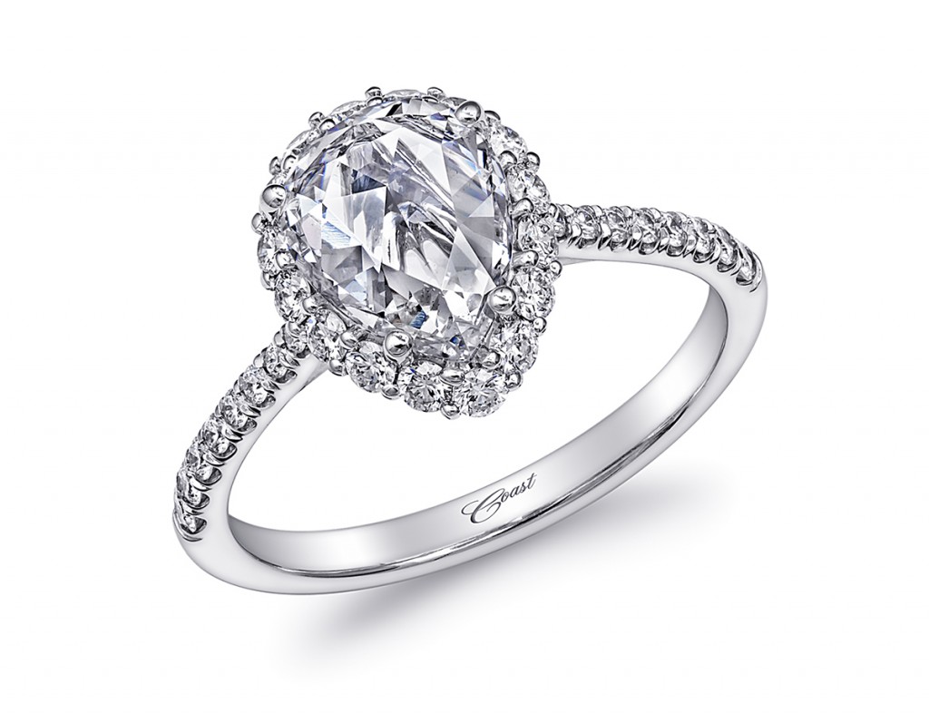 coast diamond pear engagement ring diamond