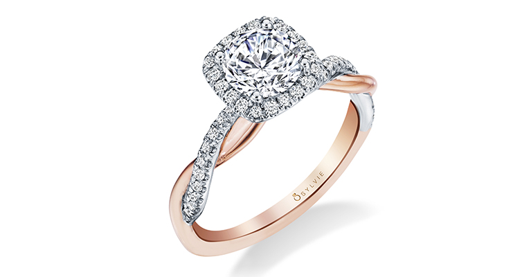 criss-cross engagement ring sylvie collection