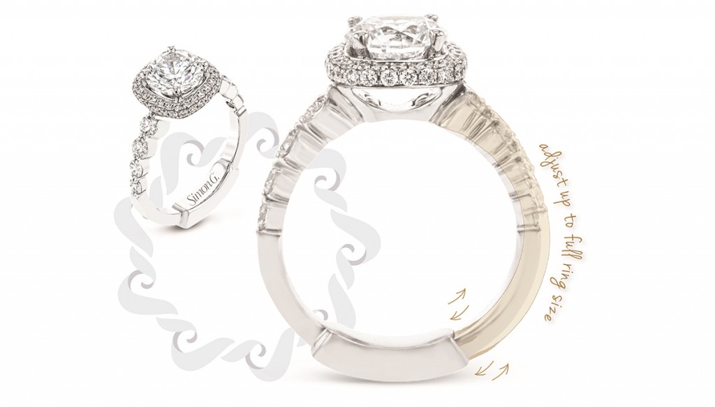 simon g engagement ring adjustable