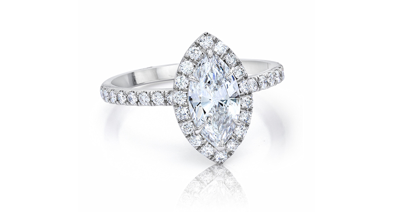 Jeffrey Daniels R6541P Marquise engagement ring