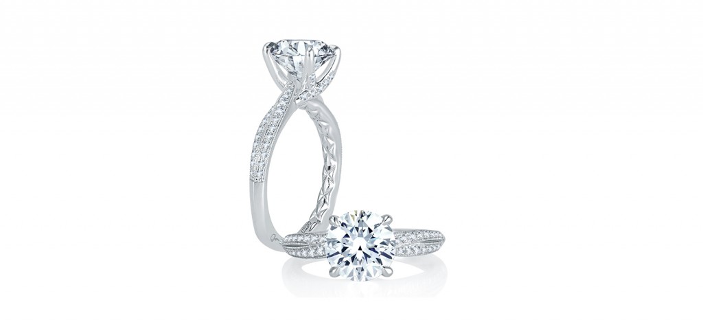 MES740Q a jaffe engagement rings