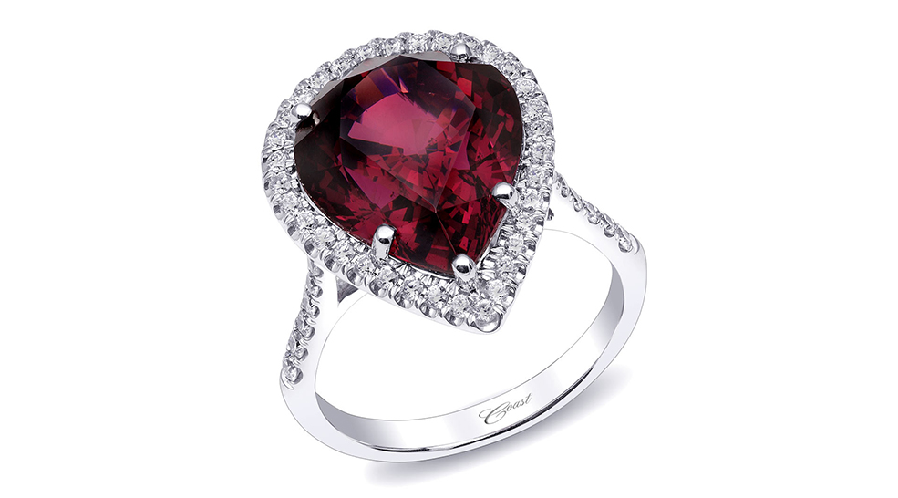 january garnet engagement ring