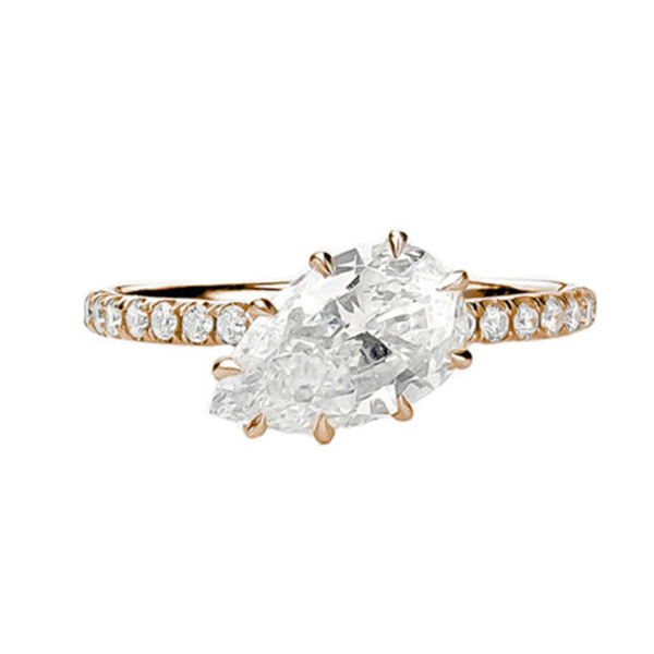 20 jane trau pear engagement ring