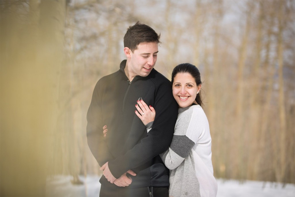 ski proposal love couple