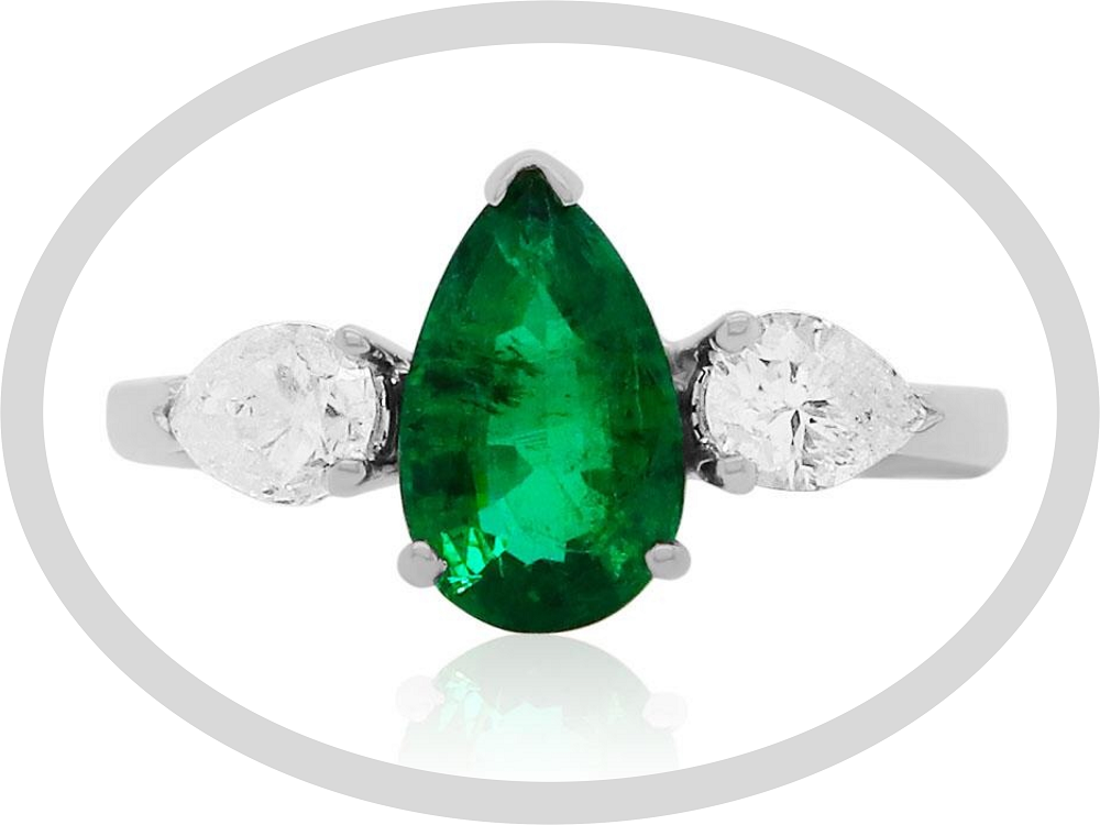 emerald engagement ring