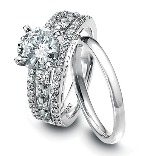 Bright Vibrant Engagement Rings Wedding Bands