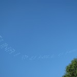 Marriage Proposal Via Sky Writing