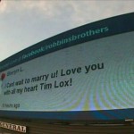 Your Love Note on a Billboard with Robbins Brothers!!