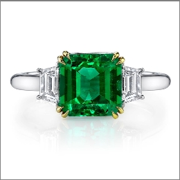 Tis' the Season of Green and Red Engagement Rings