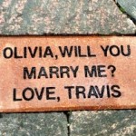He Engraved His Proposal in Brick!