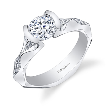 Get a Palladium Tension Engagement Ring